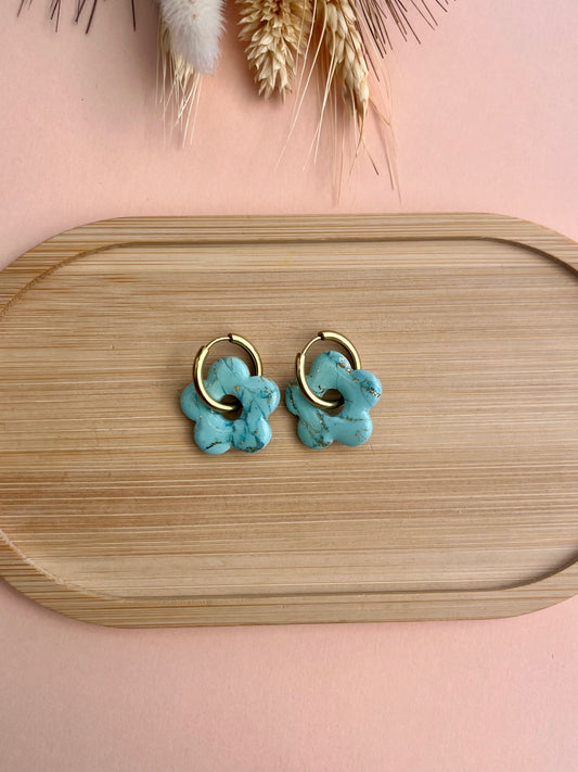 Mia Earrings - Mint Green