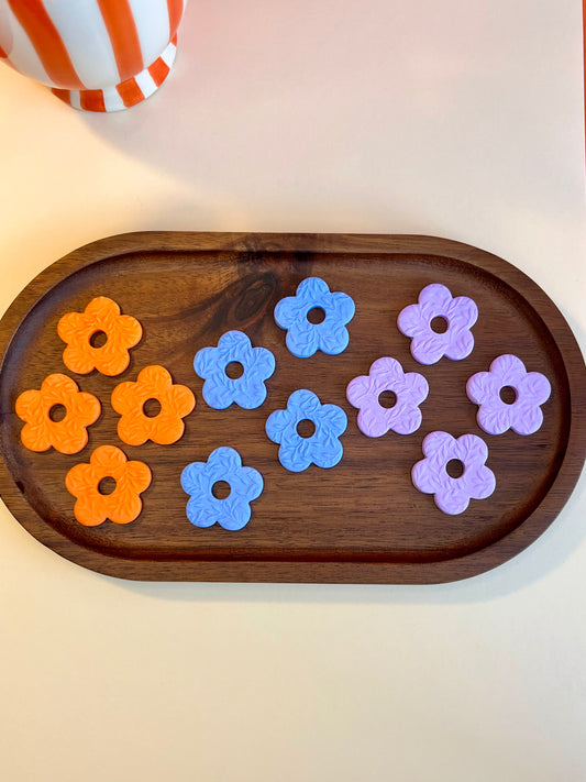 Mia earrings - floral pattern