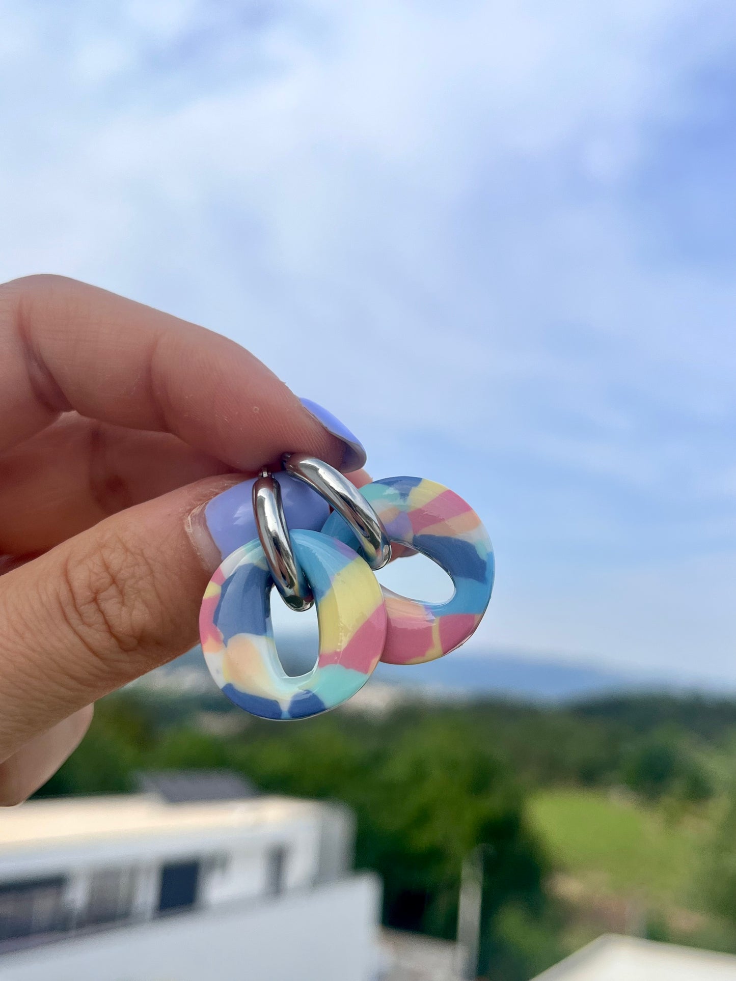 Brincos Maria Inês - Mesclado Cores Variadas