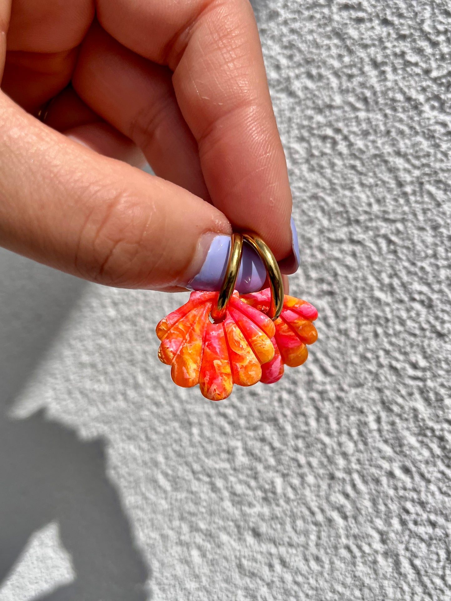 Brincos Oceana - Rosa/Laranja
