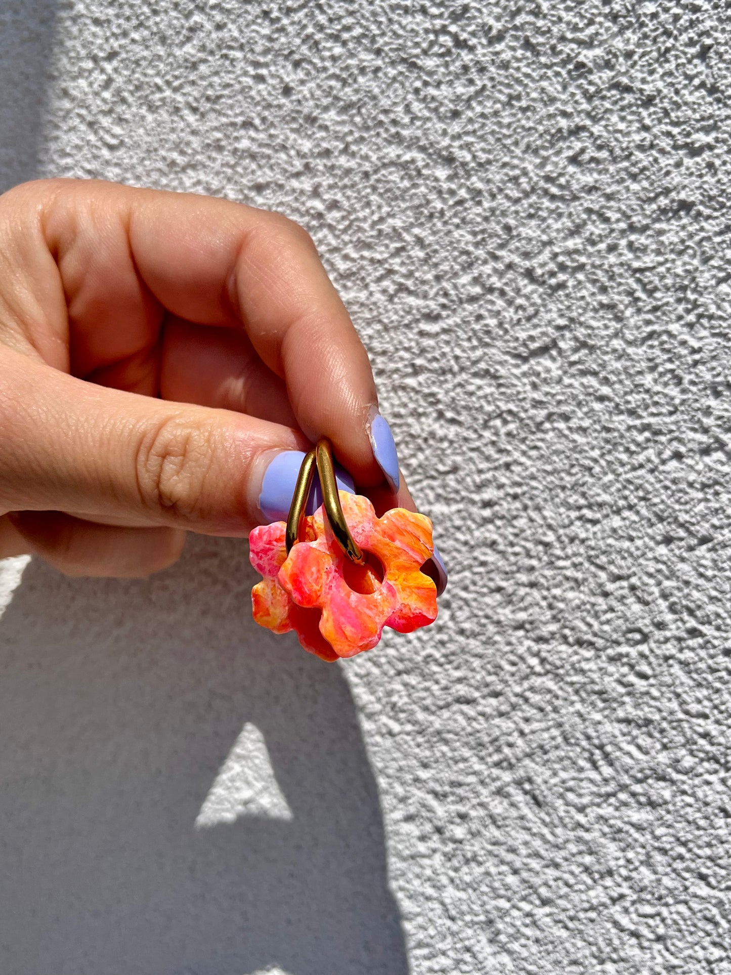 Brincos Rosalía -  Rosa/Laranja