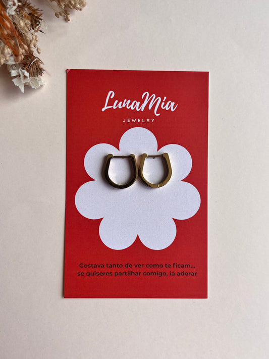 Golden Eva Hoops