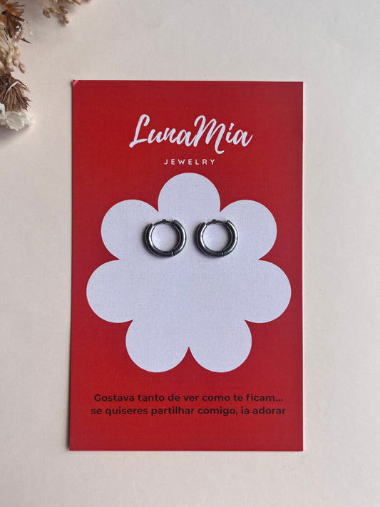 Children's Silver Aura Hoop Earrings